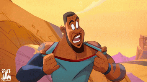 Space Jam Animated Lebron James GIF