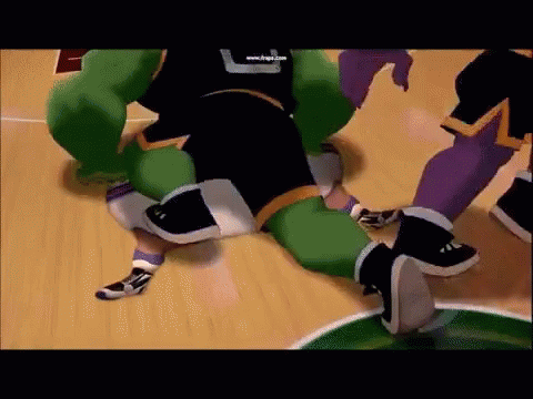 Space Jam Basketball Player Flat Dead GIF