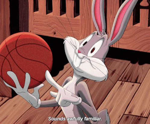 Space Jam Bugs Bunny Basketball GIF