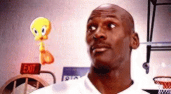 Space Jam Michael Jordan Tweety Bird GIF