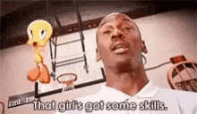 Space Jam Michael Jordan Tweety Bird Quote GIF