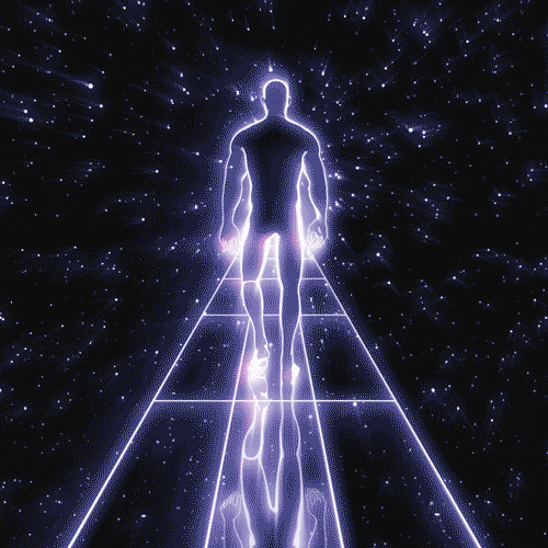 Space Loop Walk In The Dark GIF