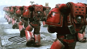 Space Marine Army Of Robots GIF