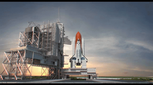 Space Shuttle on Launch Pad