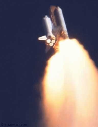 Space Shuttle Taking Off q-bit.tumblr.com