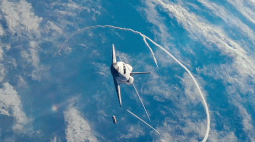 Spaceship Shuttle Flying Atmosphere GIF
