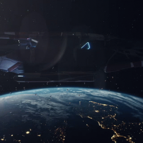 Spaceship Star Trek Picard Landing GIF