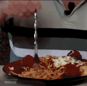 Spaghetti Fork Roll GIF