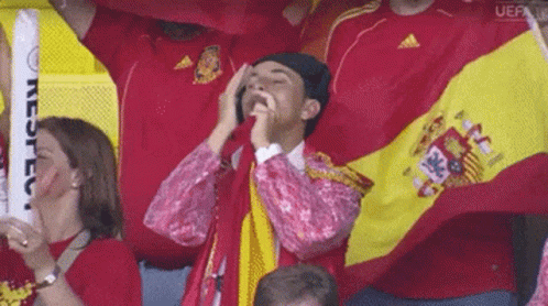 Spain Football Fan Praying GIF