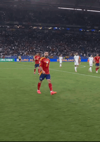 Spain Player Walking In The Field GIF