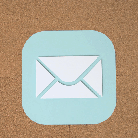 Spam Mail Notification Flick GIF