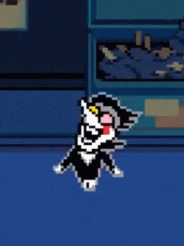 Spamton Laughing Gameplay Deltarune GIF