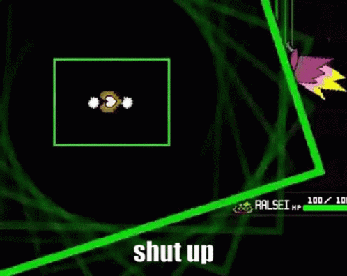 Spamton Appearing In Dark Night Shut Up GIF