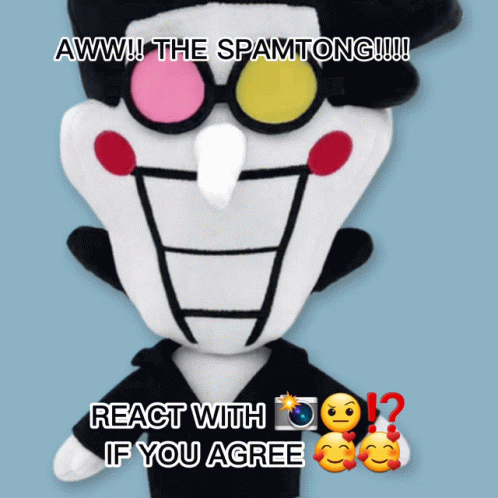 Spamton Emoji Reaction Digital Arts GIF