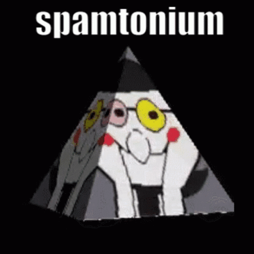 Spamton Spinning Triangle Spamtonium GIF