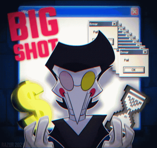 Spamton Laughing Big Shot Mobile Art GIF