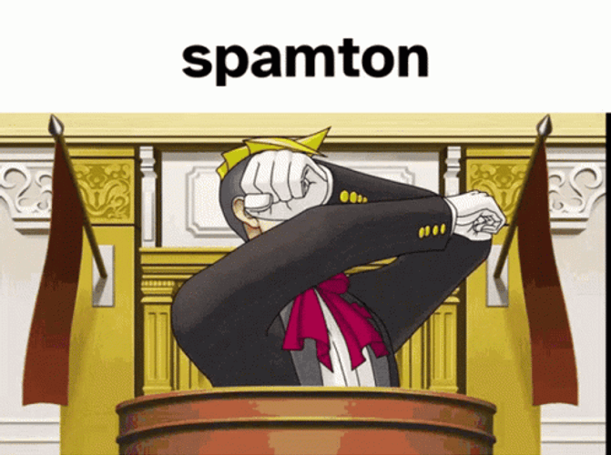 Spamton Luke Atmey Laughing Meme GIF