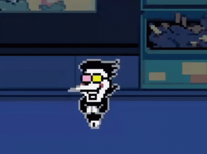 Spamton Sliding Game Session Deltarune GIF