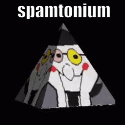 Spamton Spinning Triangle Spamtonium GIF