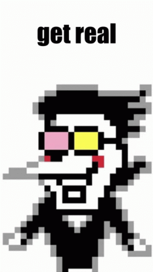 Spamton Transformation Pixel Art GIF