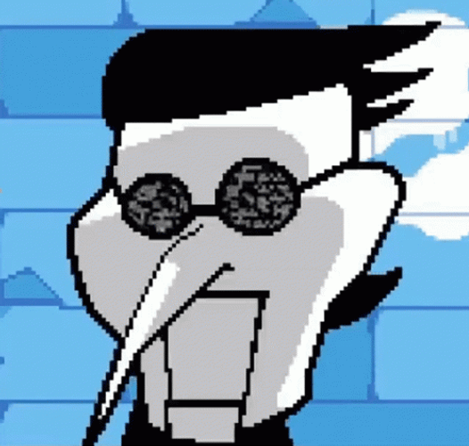 Spamton Wearing Static Shades Graphics Design GIF