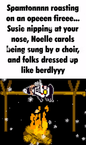 Spamtonnn Roasting On An Open Fire GIF