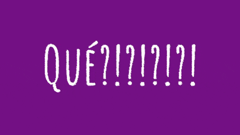 Spanish Word Que GIF