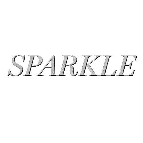 Sparkle in Silver Letters