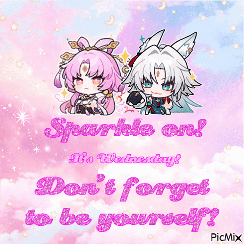 Sparkle It's Wednesday Don't Forget To Be Yourself GIF