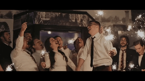 Sparklers Wedding Celebration GIF