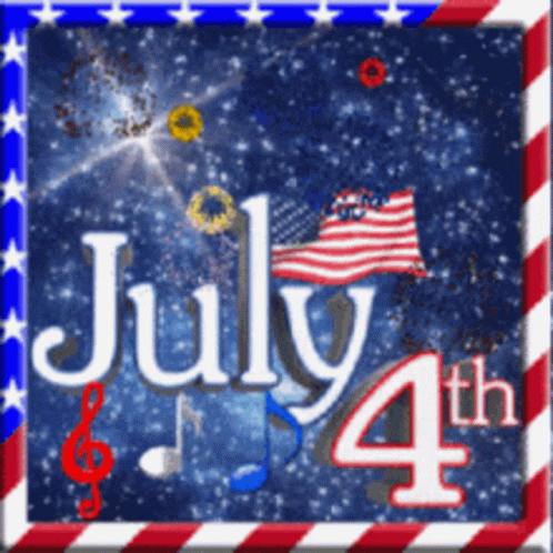 Sparkling Cute Fourth Of July GIF