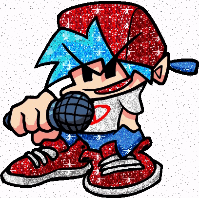 Sparkling Fnf Boyfriend With Smile GIF