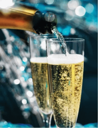 Sparkling Glasses Of Prosecco GIF