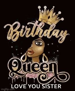 Sparkling Greeting Birthday Queen GIF