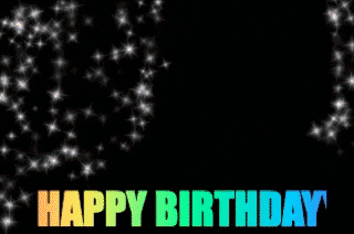 Sparkling Happy Birthday Office Greeting GIF