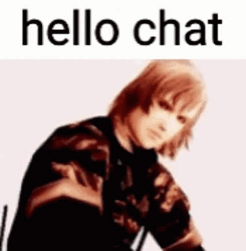 Sparkling Metal Gear Raiden Hello Chat Meme GIF