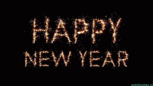 Sparkling New Year Text GIF