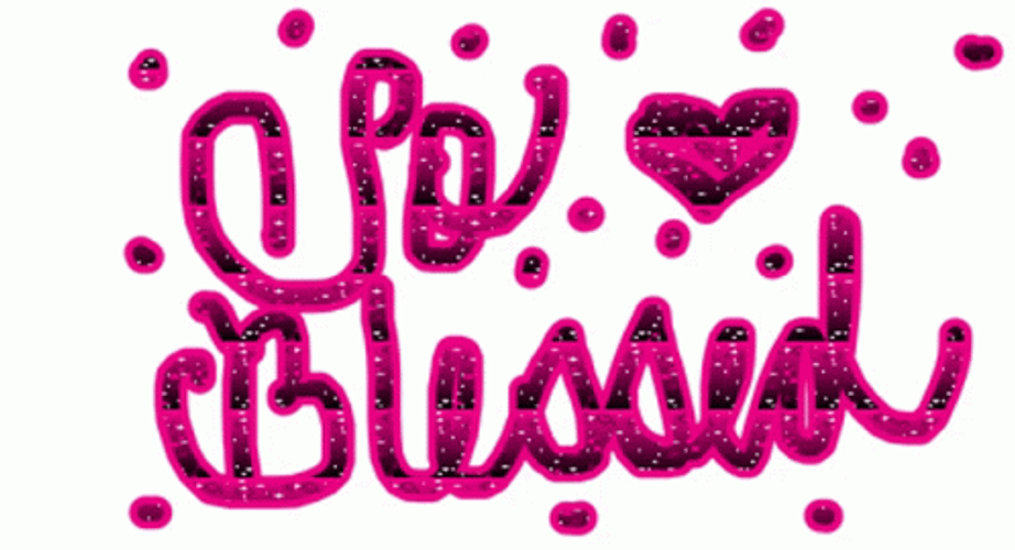 Sparkling Purple So Blessed GIF