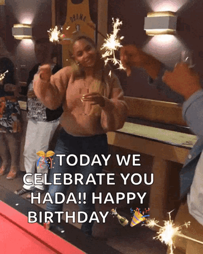 Sparkling Stick Birthday Celebration Meme GIF