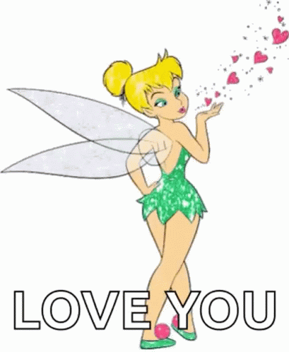 Sparkling Tinkerbell Love You GIF