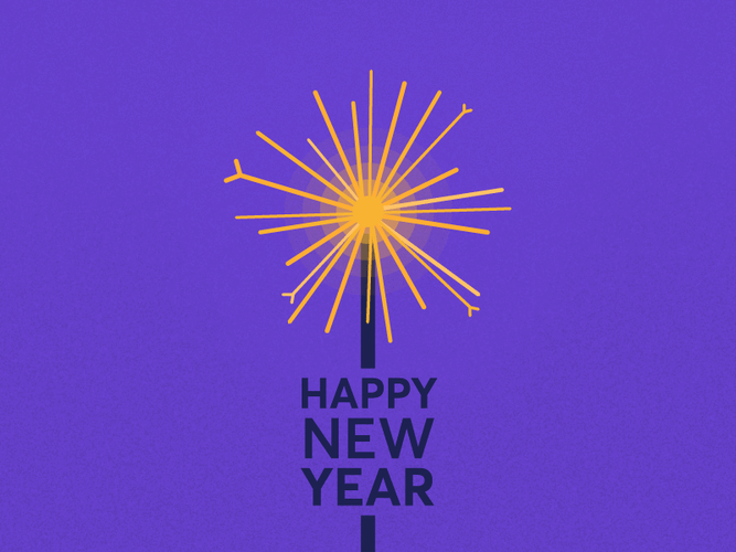 Sparkly Happy New Year GIF