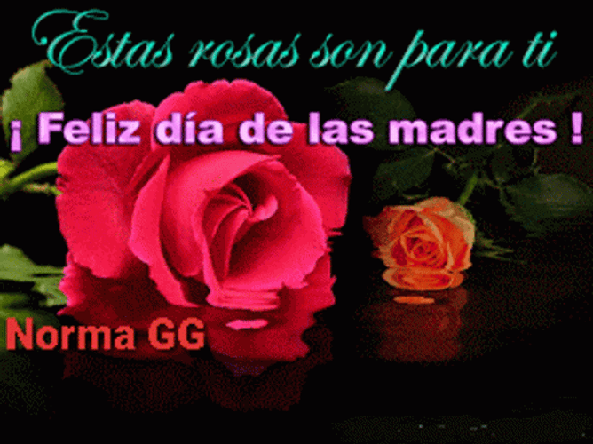 Sparkly Rose Feliz Dia De Las Madres Amiga GIF