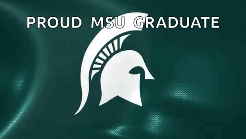 Spartan Helmet Proud MSU Graduate