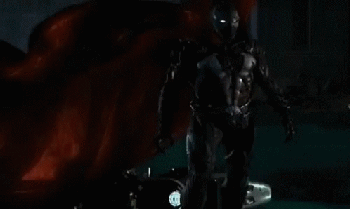 Spawn Standing With Red Cloack GIF