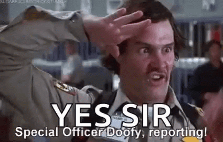 Special Officer Doofy Salute Major Payne GIF