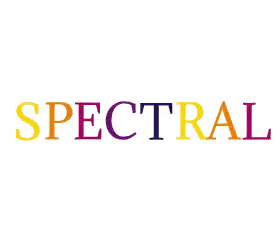 Spectral Word In Rainbow Colors