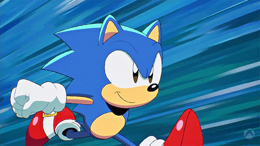 Sped Power Sonic The Hedgehog Fast Run GIF