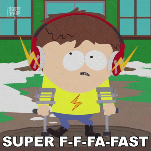 Sped Super Fast Jimmy Valmer South Park GIF