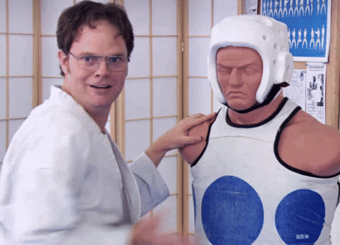 Sped Up Jabs Dwight Schrute The Office GIF