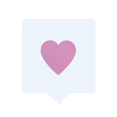 Speech Bubble With Purple Heart